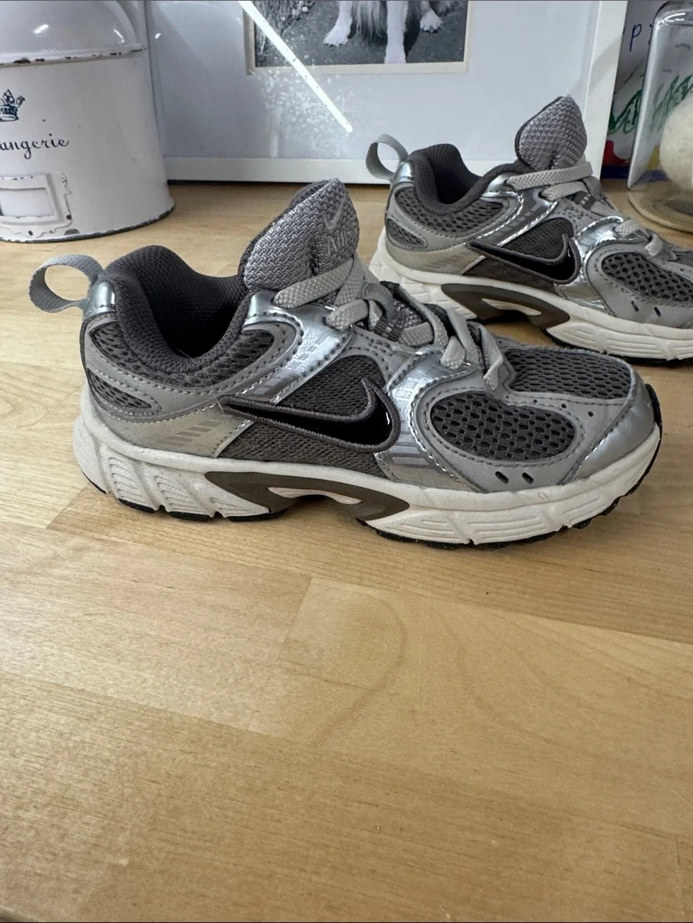 Nike Kids' Grey Retro Athletic Sneakers